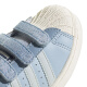阿迪达斯 （adidas）童鞋24秋儿童三叶草牛仔拼接贝壳头小白鞋男女小童运动板鞋IH3290 IH3291 28 码/10k/脚长16.5cm