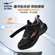 Hongxing Erke (Erke) Zapatos para niños para zapatos para correr para niños y niñas 24 productos nuevos, zapatillas de deporte para niños pequeñas y pequeñas [Mingou] Negro/acero gris 36