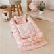 
Haqu Newborn Crib Middle Bed Removal and Washing Portable Baby Bloom Blog Diaper Cushion Baby Pillow Travel Crib Middle Bed Cloud (removal and wash belt quilt) 90*50