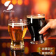Pasha Paqi imported lead-free craft beer glass glass drink juice cup household wine glass thickened beer mug water cup Craft beer 415ml 2 pieces