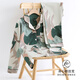 Caiyun Kali pajamas women's long-sleeved spring and autumn summer cardigan large size loose middle-aged mother's home clothes and thin summer suit can be worn C9906 dark green [main picture] XL (recommended 120-140Jin [Jin equals 0.5 kg])