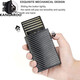 Kangaroo (KANGAROO) exquisite selection of metal aluminum alloy wallet new airtag tracker business card holder men's multi-function wallet black