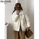 Algodón de algodón espesado chaqueta de algodón para mujeres NUEVA chaqueta de algodón de algodón de invierno Chaqueta de pan con chaqueta de algodón de algodón de algodón Color de color caqui [695 Alta calidad] S 85-105Jin [Jin iguala 0.5 kg]