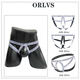 New spot men's thongs sexy sexy youth double underwear men black L picture price M white