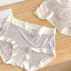 Pantalones de máscara de seda de hielo ultra delgado yu zhaolin Sentimiento de aire-desnudos aire, Informe de mujeres de fondo transpirable sin trazado transpirable NK9856 Color Traje mixto 4 tiras M [80-100Jin [Jin equivale a 0.5 kg]]]