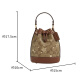 
COACH Dempsey Drawstring Bucket Bag Women's Bucket Bag Handbag Crossbody Bag Hong Kong Warehouse Brown CN679-IMWD9