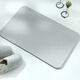 Hergestellt in Tokio, Kieselalgen-Schlamm-Bodenmatte, Toiletten-Badezimmermatte, wasserabsorbierende rutschfeste Fußmatte an der Toilettentür, grau 60 x 39 cm