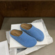 S.Sofea a émulé le cuir épais semelles Birkenstock Pantres pour les femmes enceintes atteintes d'une tendance rétro antidérapante 9226 BLUE 35