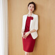J-ME autumn small suit female host jumpsuit formal skirt professional suit suit jacket beauty jewelry store work clothes 7-point small suit + white jumpsuit S