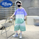 Disney (Disney) Jungen Sommeranzug Dünne 2024 neue Kinder Sommerkurzärmel-Shorts mittelgroße Kinder im Sommerstil hübsch und modisch 689-GREY-Anzug 170