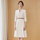 J-ME white suit dress for women 2025 summer new style French high-end temperament goddess style professional workwear off-white XL 115-125Jin Jin is equal to about 0.5 kg