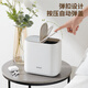 Ecoco desktop trash can 1.5L household super mini coffee table bucket bed tissue box push-type E24134 yellow