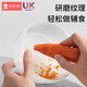 Xin'an Dai tableware supplementary food bowl Baby baby babies injected water insulation bowl 316 multifunctional grinding bowl cloud green