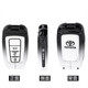 CHUANGXUN is suitable for Toyota Camry Key Cover Nine-generation Camry Eight-generation Car Key Case Protective Cuff Shell 24-25 Camry [gun color] + bracelet buckle