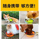 Junkiss Pet Folding Bowl Dog Silicone Dog Bowl Outdoor Travel Portable Drinking Bowl Cat Food Bowl Orange 1 Pack Small Dog (350ML)
