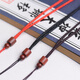 Minamiuri high-end rosewood lanyard hand-woven necklace rope jade pendant jade crystal pendant lanyard necklace rope for men and women brown