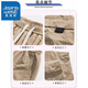 
Trueves ice silk shorts men's summer thin style young men loose casual five-part labor straight big shorts medium pants 10921/DK701 green 3XL