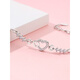 Nilan pt950 platinum bracelet PT950 heart-to-heart women's diamond temperament, light luxury, gift to girlfriend heart-to-heart bracelet