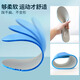 Plantillas de plantillas para hombres y mujeres Absorción de choque deportivo, absorción de sudor, esponja transpirable, alta elástica, entrenamiento militar suave con baloncesto, bádminton de fútbol, gris/azul a prueba de olores [suave y cómodo/cutable] 43-trajes para 270 mm de longitud del pie 270 mm