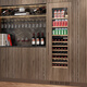 BAIKAILUN seamlessly embedded wine cabinet custom door refrigerator cabinet fully hidden beverage tea cabinet thermostatic cabinet fully embedded ice bar thermostatic wine cabinet light luxury home refrigerator multi-functional display cabinet first-level energy efficiency | dual temperature | full red wine configuration 256L custom cabinet door