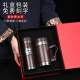 SENLEBAO森乐宝紫砂内胆保温杯送父母长辈老师实用礼品茶杯企业礼品定制logo 古典黑木纹套装（礼盒包装）