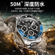 
Oupinke (Oupinke) Switzerland certified watch top ten brands of green ghost watches for men fully automatic mechanical watches for luminous waterproof men's watches for men Oupinke-3271-Steel strip book black Free lettering Lifetime warranty