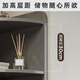 Cangle d'armoire de ranget de rangement nordique armoire de coin nordique chambre d'angle de coin rangement de coin armoire de rangement de rangement de rangement porte 12050cm-helen gris