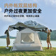 MOBIGARDEN Holiday Mountain House 5.9 Tent Outdoor Camping Automatic Quick Opening Vinyl Tent NX23661011 Morning Mist White