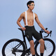 EVR double arrow cycling pants men's summer strap shorts far infrared lycra fabric black L