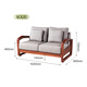 Guangming Massivholzsofa Wohnzimmer Elm Holzmöbel Sofa Kombination Sand moderne einfache Sofa 3891 Doppelsitze