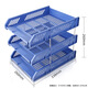 Deli 9209 Office Supplies Datei Frame, Dreischichtdateidisk, Dateihalter, Dateikorbinformationsregal, kann überlagert werden, schwarz