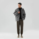 MARKLESS Men's Casual Pants 2025 Spring New Loose and Easy-to-Fare Draped Pants Anti-Pilled Conical Pants CLB4867M Clay 32
