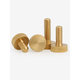 
Ice-energy brass hand-tight screw copper knurled large flat head hand-tight screw large round head hand-tight adjusting screw GB835 M3*4 (head diameter 9 thick 3) (10 pieces)