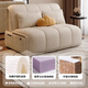 Chaogeshu Smart Electric Multifunktion Sofa Bett Balkon kleine Wohnung Wohnzimmerstudie Klappt Teleskope Dual-Purple-Einzelbett Außendurchmesser 1,1 Meter [Smart Electric + Storage] S-Dicked Leder [Wirbelsäulenschützer kokosnussbrauner Stil]