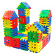 Docka children's digital squares for boys and girls toys 3-6 years old, insert and install kindergarten large house building block puzzle. Digital squares 320 pieces [storage box] + drawings
