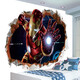 Cartoon Los murales de pared rotos están decorados con complementos de pared de dormitorio para niños enteros pegatinas de pared de pared de kindergarten pegatinas de pared autoadhesivas QT-3894 Tres grandes piezas de empalme de empalme