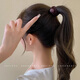 Jieweiyi rubber band women's head simple high ponytail hair rope temperament head rope high elastic durable rubber band new hair ring BH-FQ115 brown 5-piece set