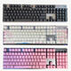 
logitech original new Logitech K845 mechanical keyboard key cap original translucent two-color pudding cherry blossom black gray key cap pink and white mixed color key cap set 104 keys No
