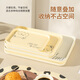 Caizhi (CAIZHI) rectangular tray tea tray household fruit tray breakfast tray storage tray snack tray large bear beige CZ6949