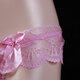 European and American men's sexy underwear, perverted sexy lace thong, men's underwear with set, jj opening, 100-160Jin Jin equal to 0.5kg, pink