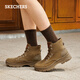 Skechers Damenstiefel Sommer Mid-Top Retro Frauenschuhe Klassiker Vielseitige Martin Boots Sport Casual Mid-Tube-Stiefel Schneestiefel 113399