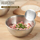 Baiji stainless steel basin salad bowl cooking household and basin kitchen egg mixing baking basin set three-piece set
