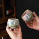 San Duo Jiu Ru Kung Fu Tea Cup Master Cup Ceramic Tea Set Men's and Women's High-end Gift Box Souvenir 5 Small Tea Cups Qianli Jiangshan 5 Gift Boxes