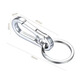 Keychain key pendant waist key ring for men and women gifts gifts for one cent purchase 1 cent for newcomers 0.01 yuan Metal alloy keychain [double ring]