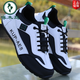 Woodpecker Herrenschuhe 2025 Frühlingsbücher-Sportschuhe Leder wasserdichte Reisehuhe Herren-Sohle nicht rutschfeste Modetrendy Schuhe grau schwarz H-882 (Single Schuhe) 40