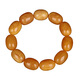 OUCERNY old wax barrel bead single circle bracelet amber natural beeswax bracelet full of honey chicken oil yellow Baltic Sea collection orphan natural orphan one thing one certificate one shot 38.73g