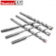 Makita electric hammer drill bit round shank two grooves two pits alloy through wall impact drill bit concrete construction drill bit (round shank 10mmx260mm)