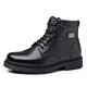 3513 Cruiser Military Hook Herren Baumwollschuhe echte Lederstiefel Wolle High-Top-Spezialkräfte Kampfstiefel Winterfellschuhe Herren Military Training Supplies 3519 Schwarze Single-Schuhe 38