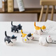 Zhenxi Kittten Desktop Ornamente für Mädchen Geburtstagsgeschenke für Freundinnen und Freundinnen auf ihren Schreibtischen süße Computertische 520 Kätzchen Ornamente [9 Pakete]