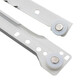 Jingulao KCAA-695 Sound Gleitschiene Roller Zweifache Büroschreiberschublade Tastaturpalette Zwei-Abschnitten-Schienenschienenwandschrank Gleitschiene 14 Zoll (2 Paare und 4 Stücke)